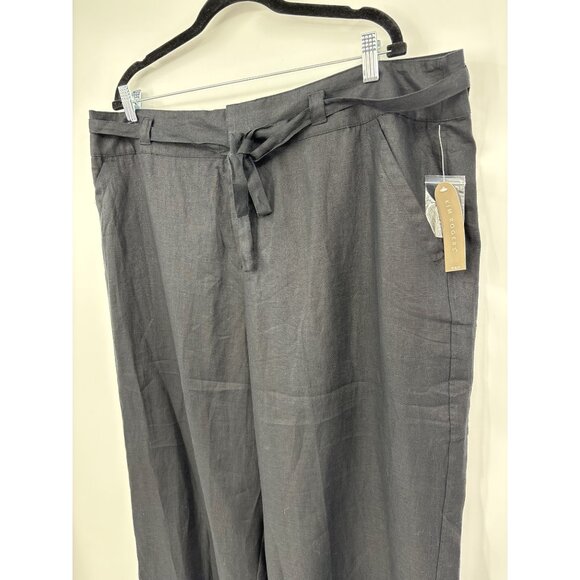 Kim Rogers Belted Lined Crop Pant Black 2X Plus NEW - Picture 3 of 5